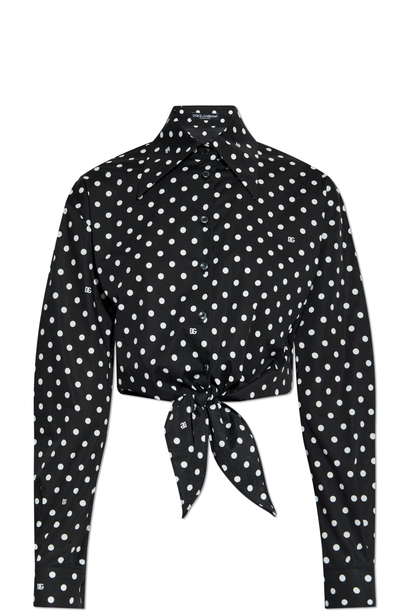 Black Polka dot pattern shirt Dolce Gabbana Vitkac Canada